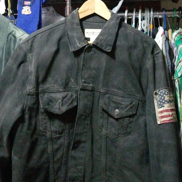 Denim and supply Distressed Jean jacket - Picture 1 of 4